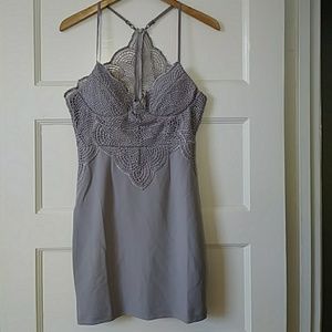 Fashion Nova Dresses - NWT Blue/gray pattern dress size M Fashion Nova Dresses - NWT Blue/gray pattern dress size M